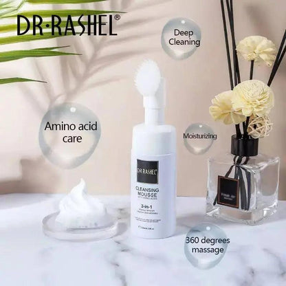   Dr.Rashel Amino Acid Cleansing Mousse Freckles Bubble Makeup Removal Facial Cleanser - 125ml