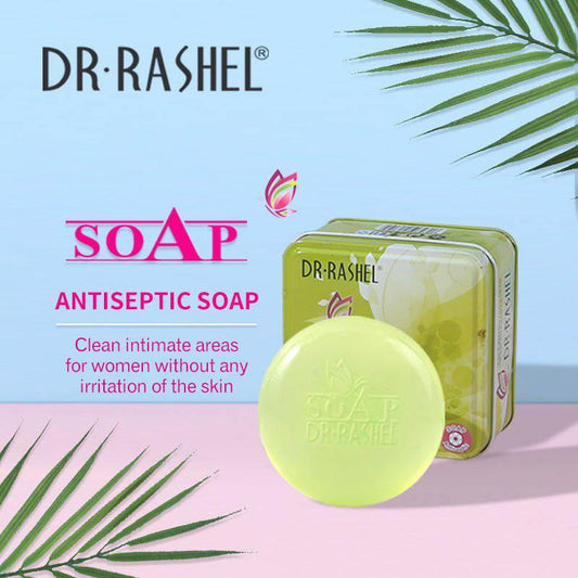   Dr.Rashel Antiseptic Soap & against the Bacteria & Anti Itch for Body and Private Parts for Girls & Women - 100gms