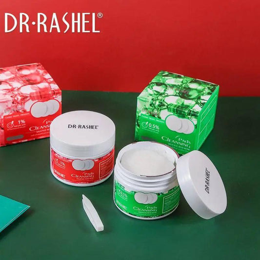   Dr.Rashel Salicylic Acid Acne Cleansing Pads Facial Mask Acne Treatment Cotton Pads - 50 dual - textured soft pads