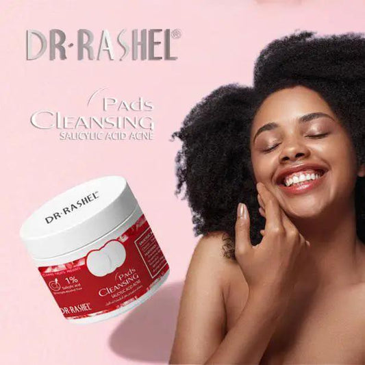   Dr.Rashel Salicylic Acid Acne Cleansing Pads Facial Mask Acne Treatment Cotton Pads - 50 dual - textured soft pads