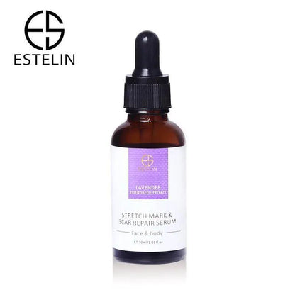   Estelin Lavender Essential Oil Extract Stretch Mark & Scar Repair Serum for Face & Body - 30ml